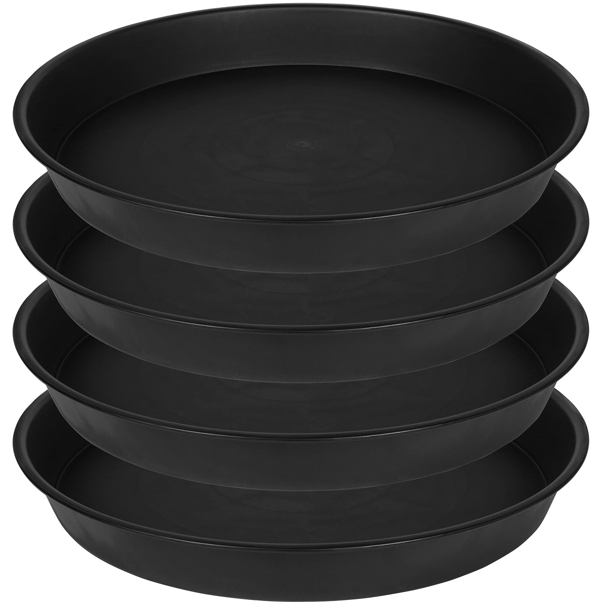Bleuhome plant saucer 16inch top view protects surfaces by catching overflow.