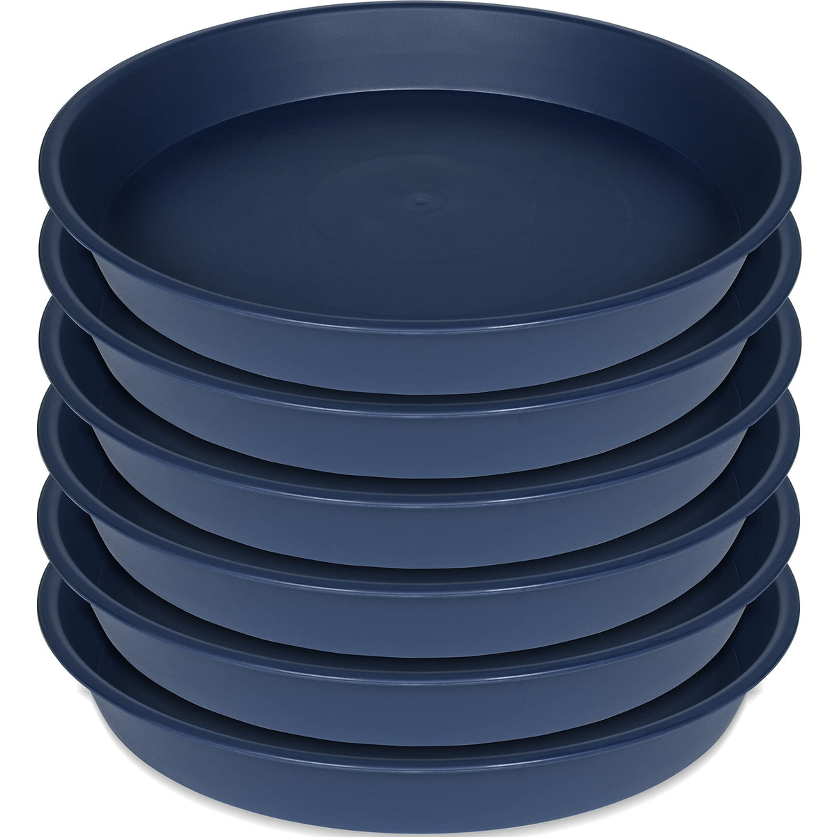 Bleuhome plant saucer 6-inch blue, pack of 6, catches water overflow to protect furniture.