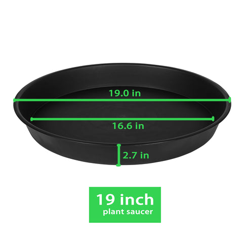 Bleuhome plant saucer bottom diameter 16.6 inches fits many planters.