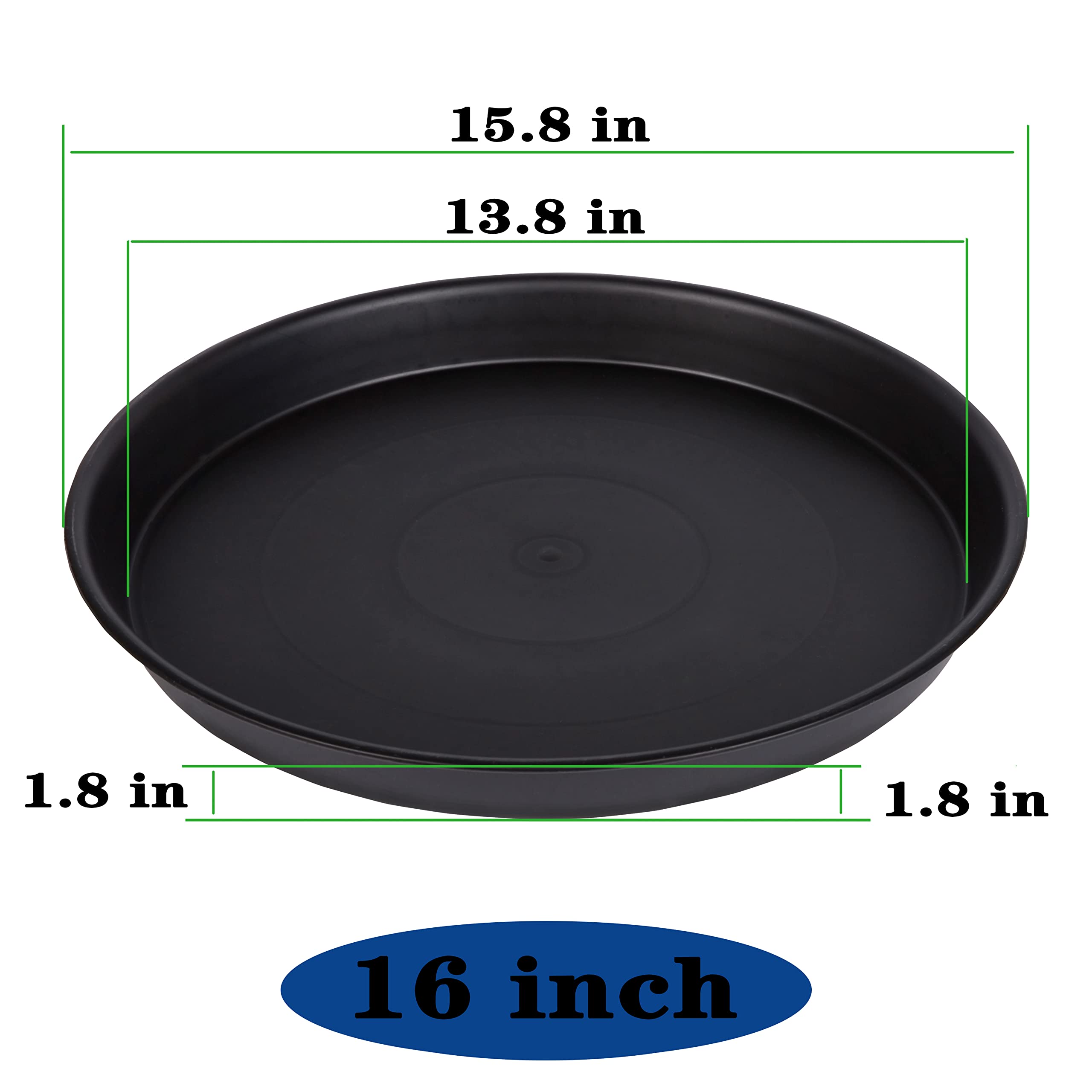 Bleuhome plant saucer 16inch indoor outdoor use protects furniture.