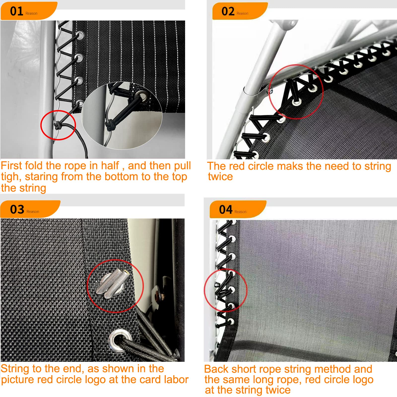 BlingKingdom cords feature durable metal ends for secure rope fixation