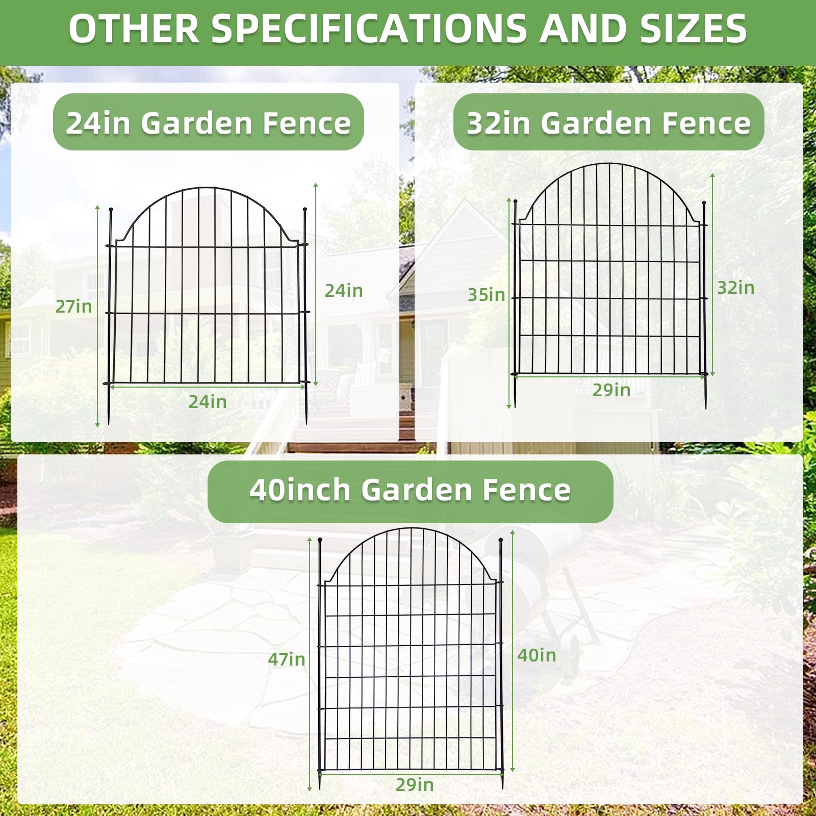 Blingluck decorative fence side profile highlights easy to clean design