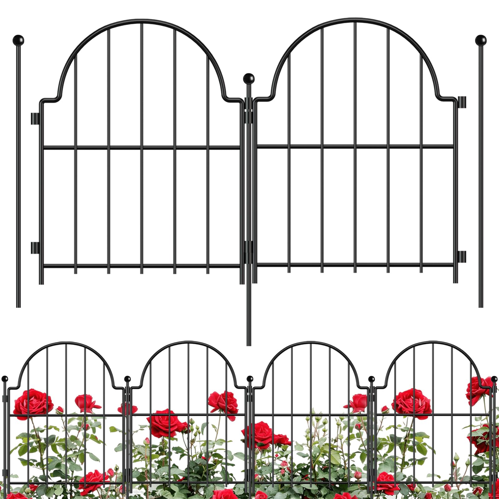 Blingluck Garden Fence arch design showcases durable decorative border for gardens.