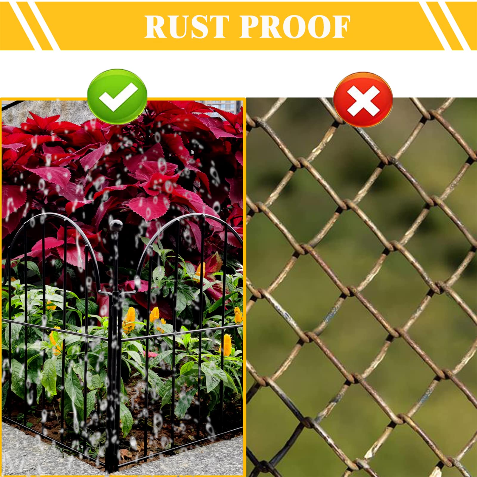 Blingluck garden fence borders-yard-patio adds modern arch aesthetics to outdoor spaces.