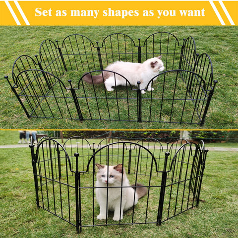 Blingluck garden fence easy-connect demonstrates flexible configuration options.