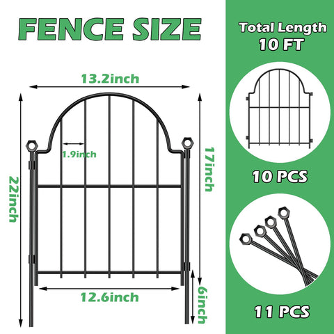 Blingluck rustproof finish keeps the fence sleek against weather.