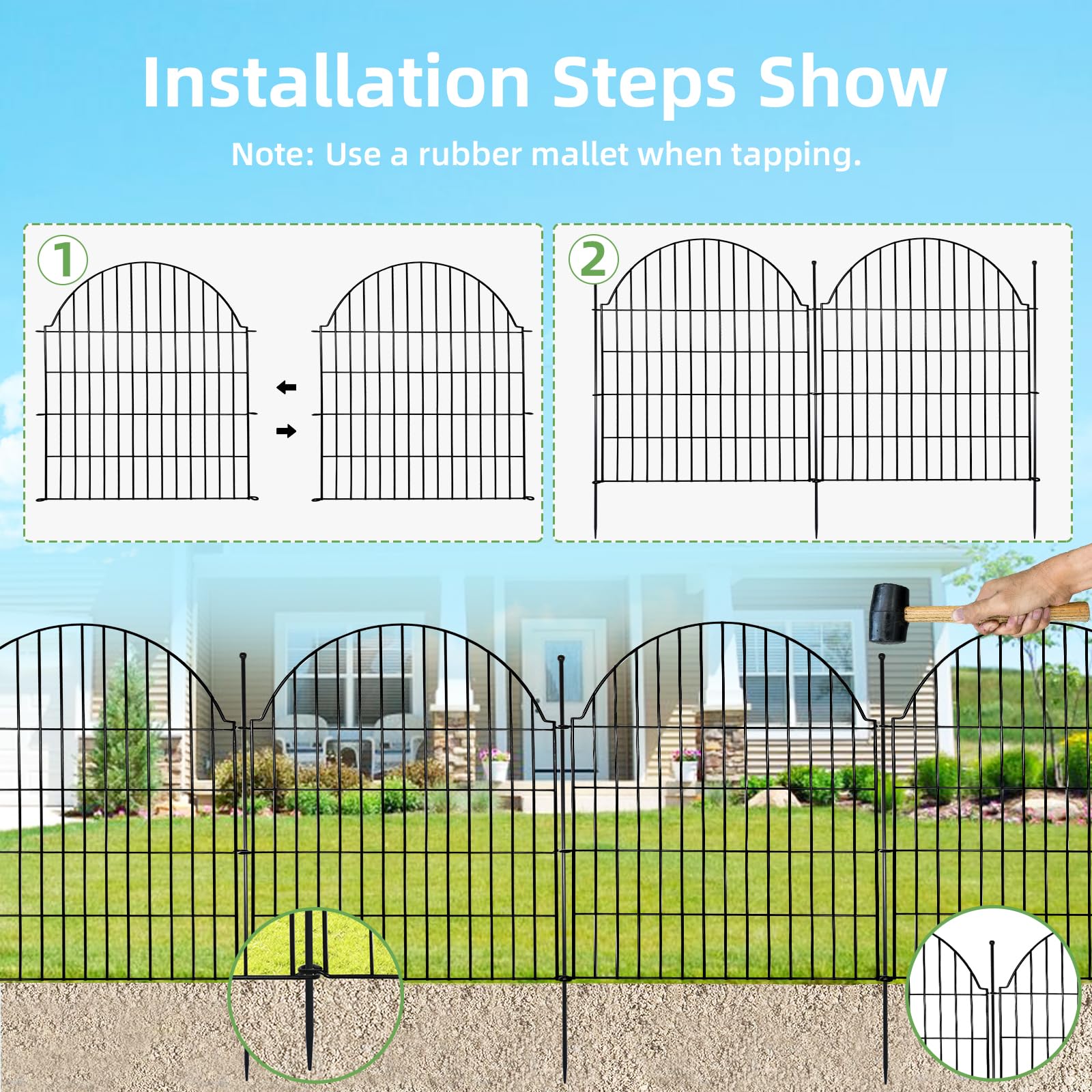 Blingluck ground-stakes assembly demonstrates quick setup
