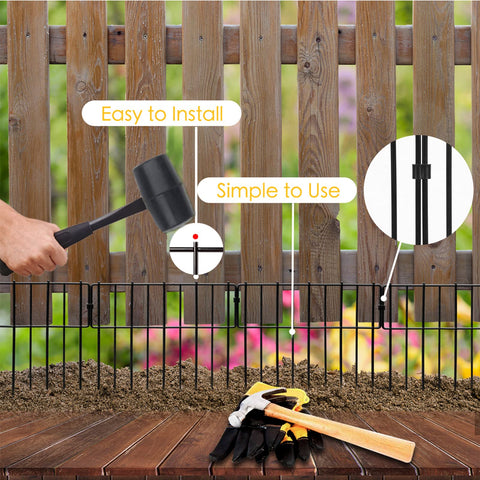 Blingluck removable garden border enables flexible layout and repositioning.
