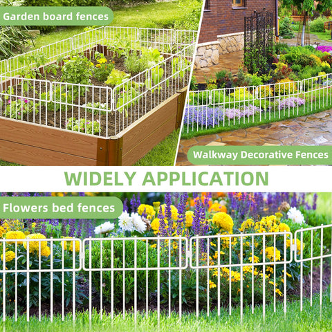 Blingluck Removable garden fence panel illustrating flexible reconfiguration options.
