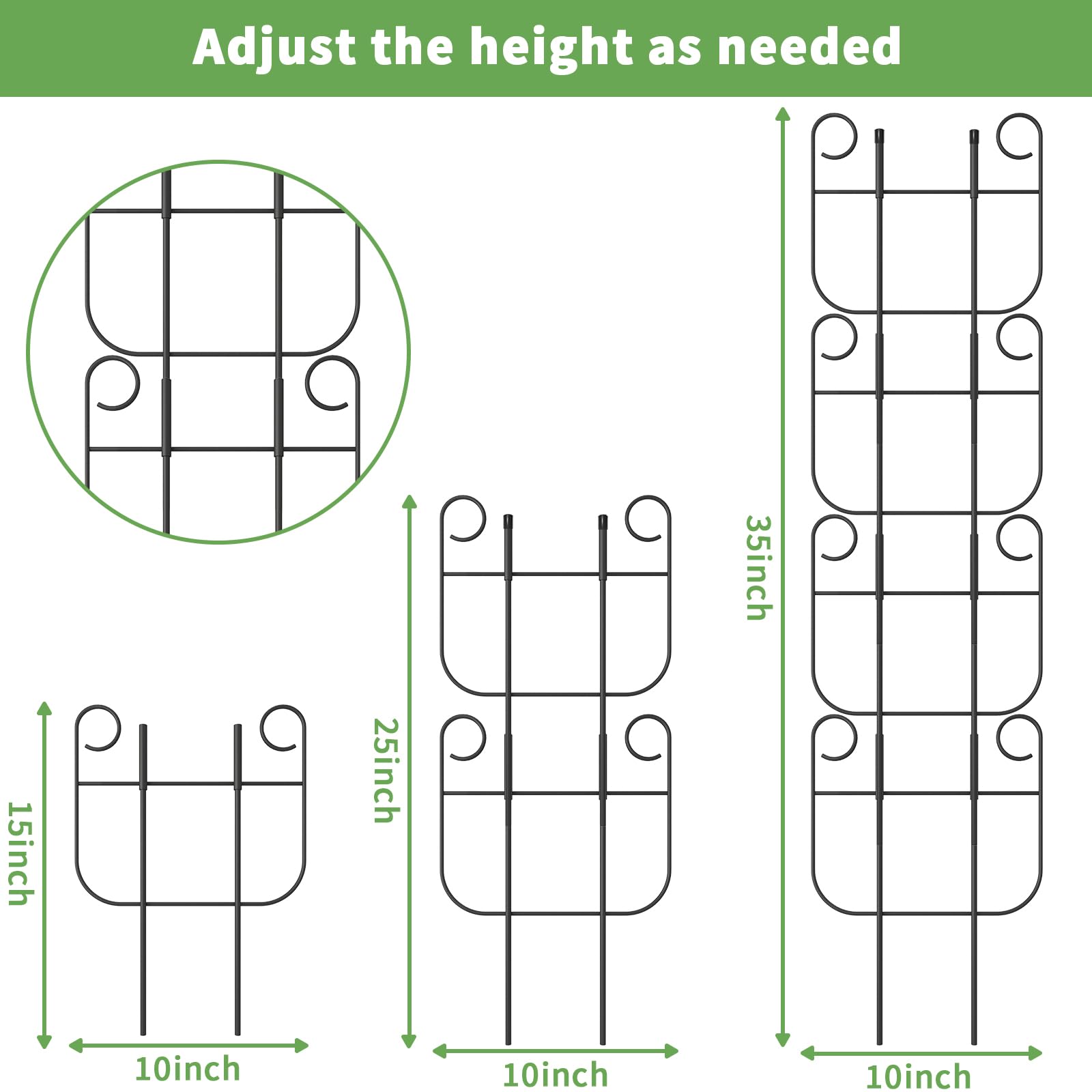 Blingluck rustproof metal trellis features powder coating for long-lasting indoor use.