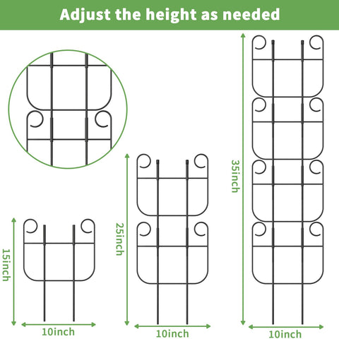 Blingluck rustproof metal trellis features powder coating for long-lasting indoor use.