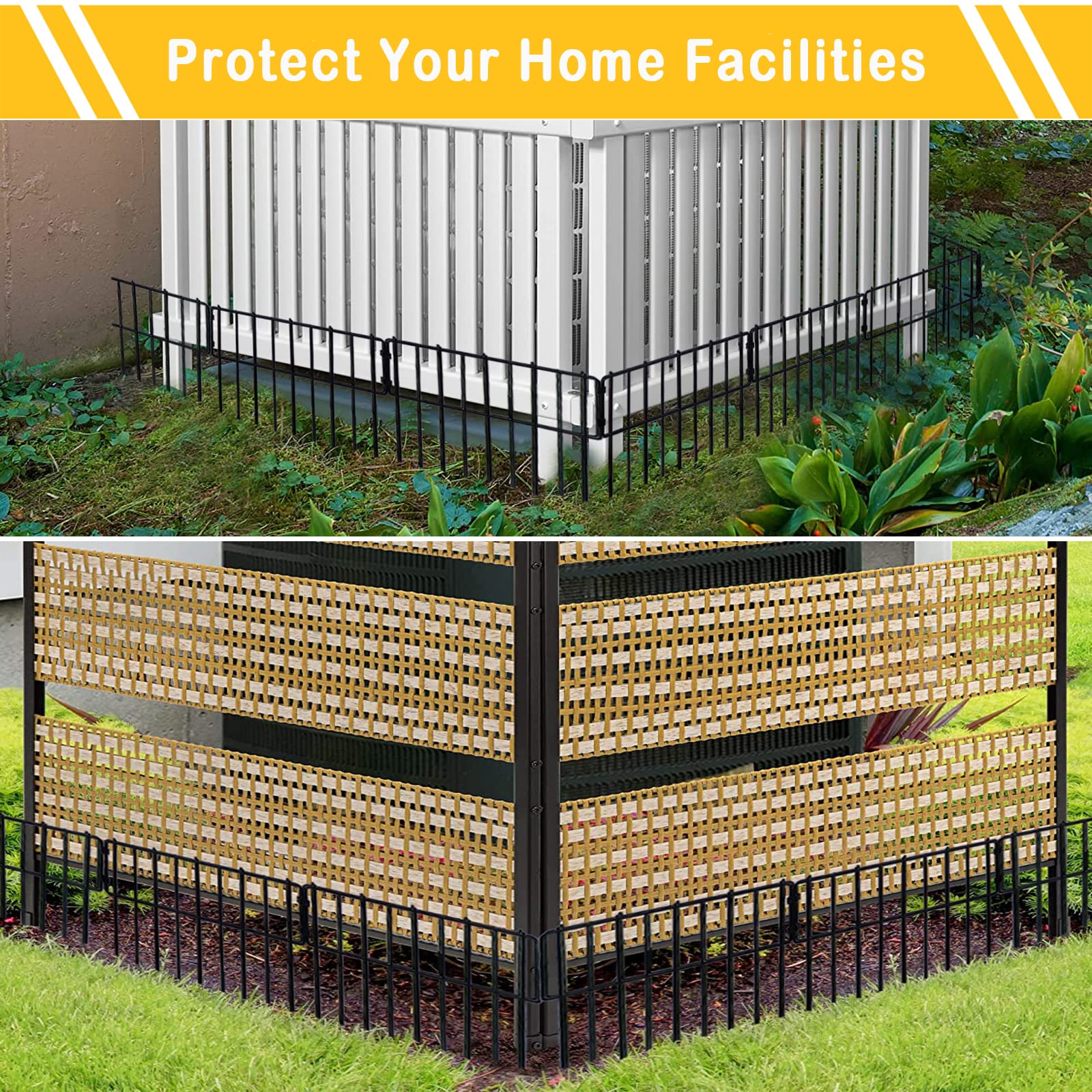 Blingluck welded metal fence offering durable outdoor performance