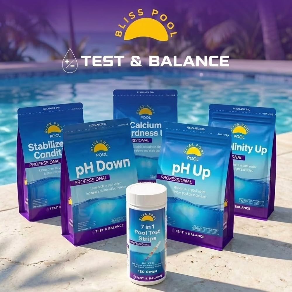Bliss Pool 7-in-1 150-strips supply ample testing opportunity.