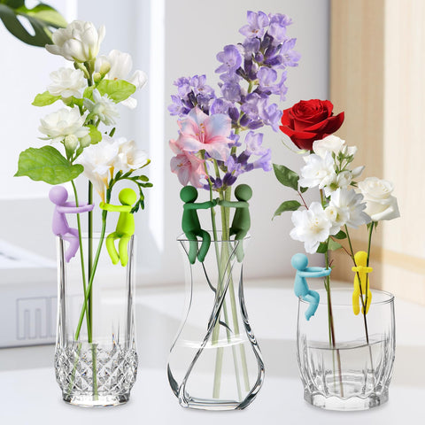 Cute BlissfulTime design complements practical plant support in a display.