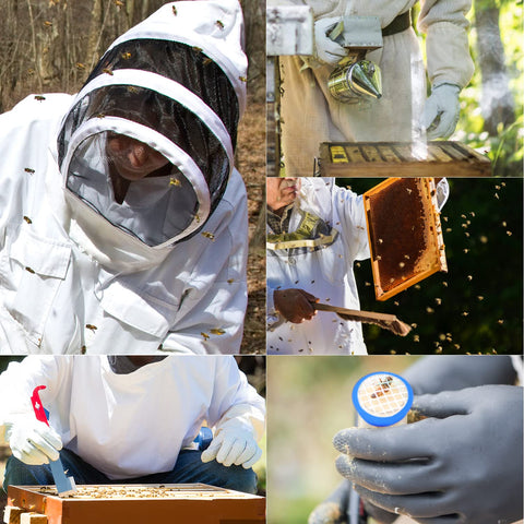 Blisstime protective gear veil and gloves image underscores comfortable full-face protection.