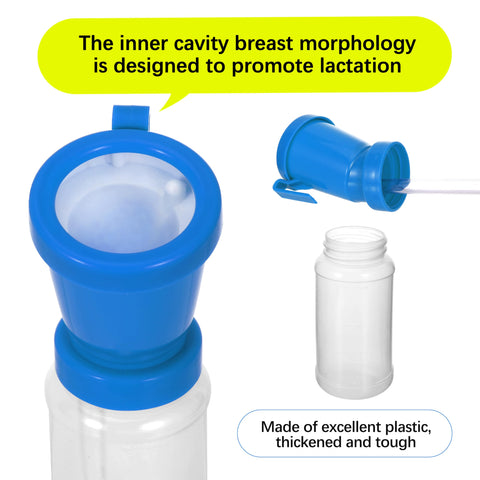 Blisstime teat dip cup blue dip-dispense feature for easy disposal