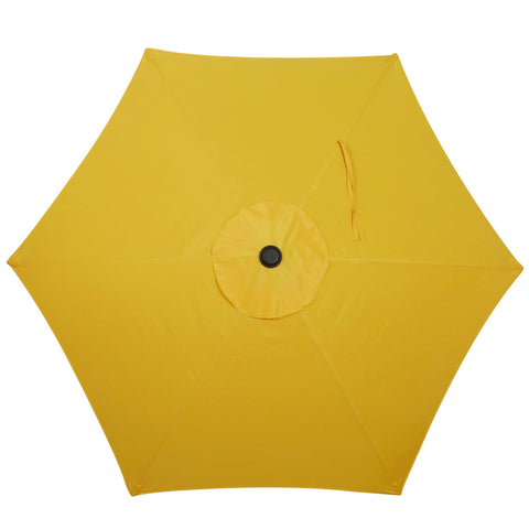 Blissun 7-5ft patio umbrella powder-coated frame resists the elements during sunny days.