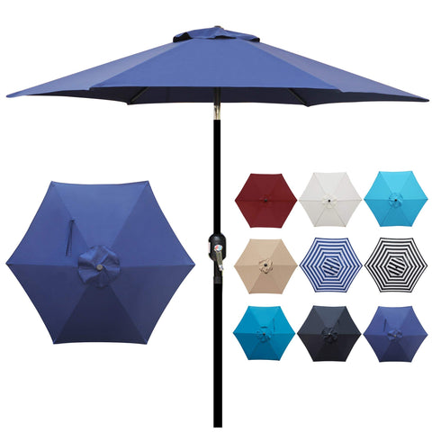 Ventilated canopy on Blissun umbrella for improved airflow