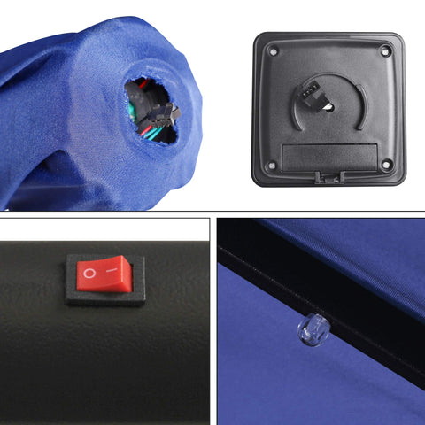 Blissun tilt-button control for multi-angle sun protection