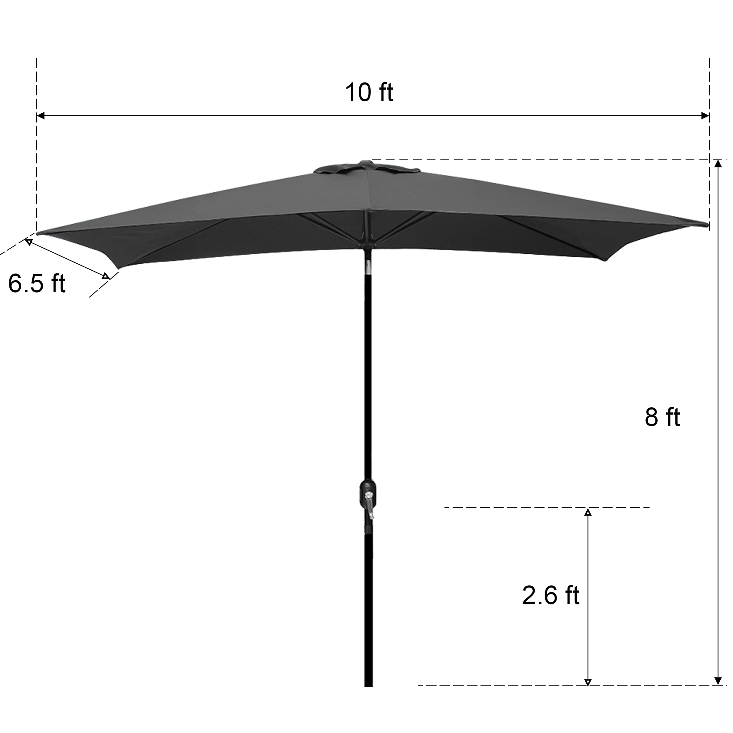 Blissun 70 sq ft shade area ideal for outdoor dining and lounging