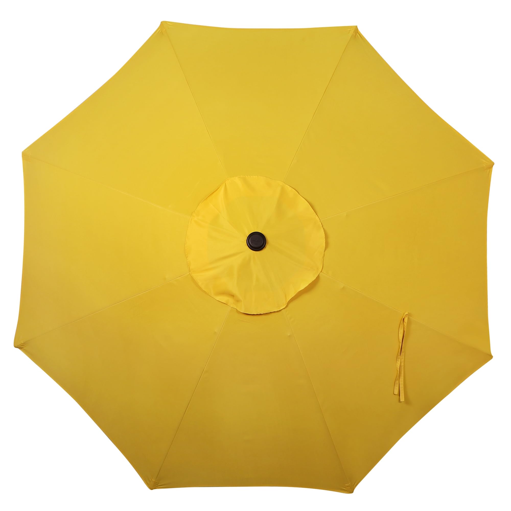Blissun 8-rib market umbrella frame emphasizes strong support.