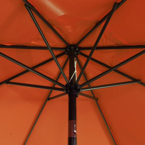 Blissun 8-ribs patio umbrella provides sturdy support for outdoor use.