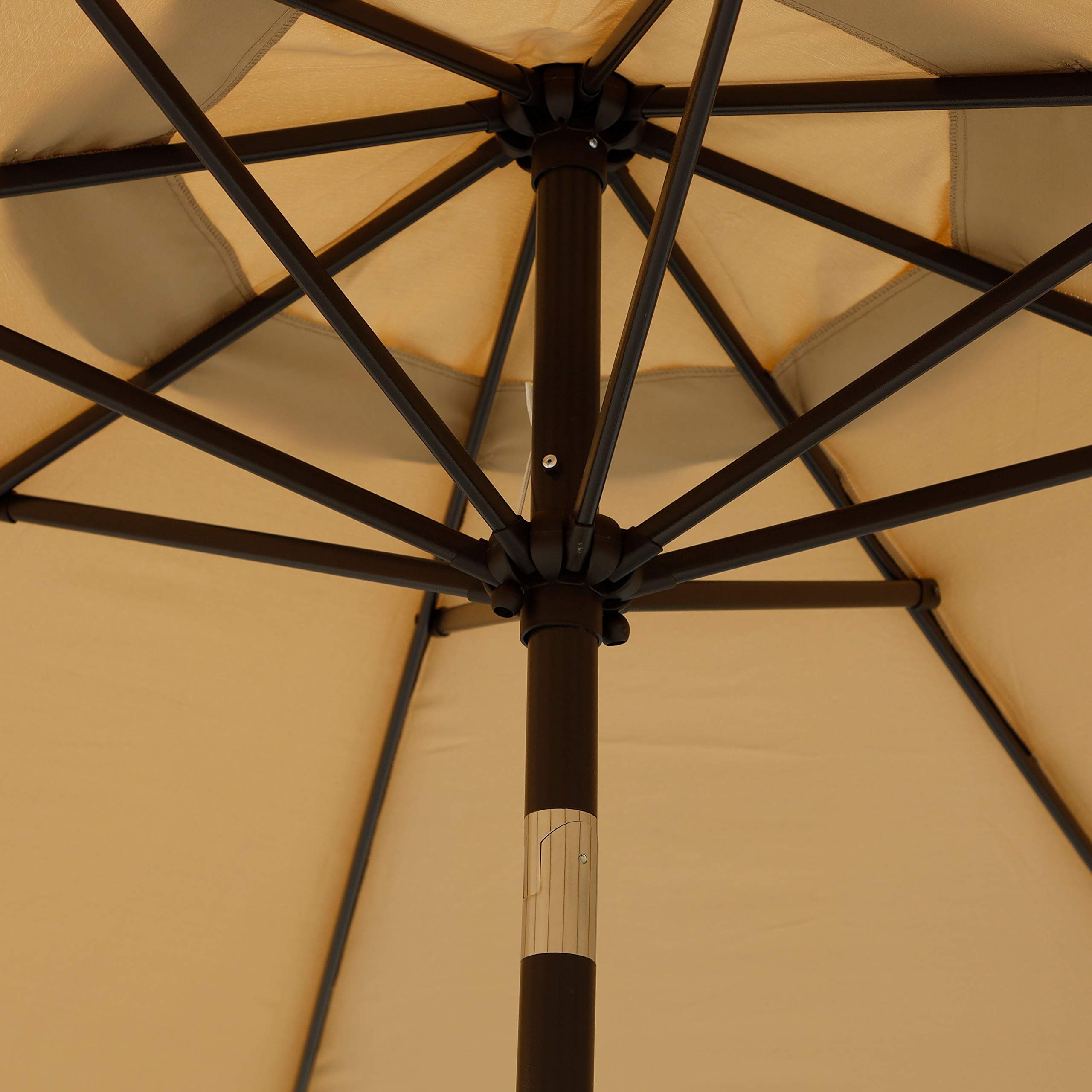 Blissun 9ft umbrella with push-button tilt for adjustable sun protection