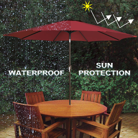 Blissun powder-coated aluminum and iron frame for lasting stability