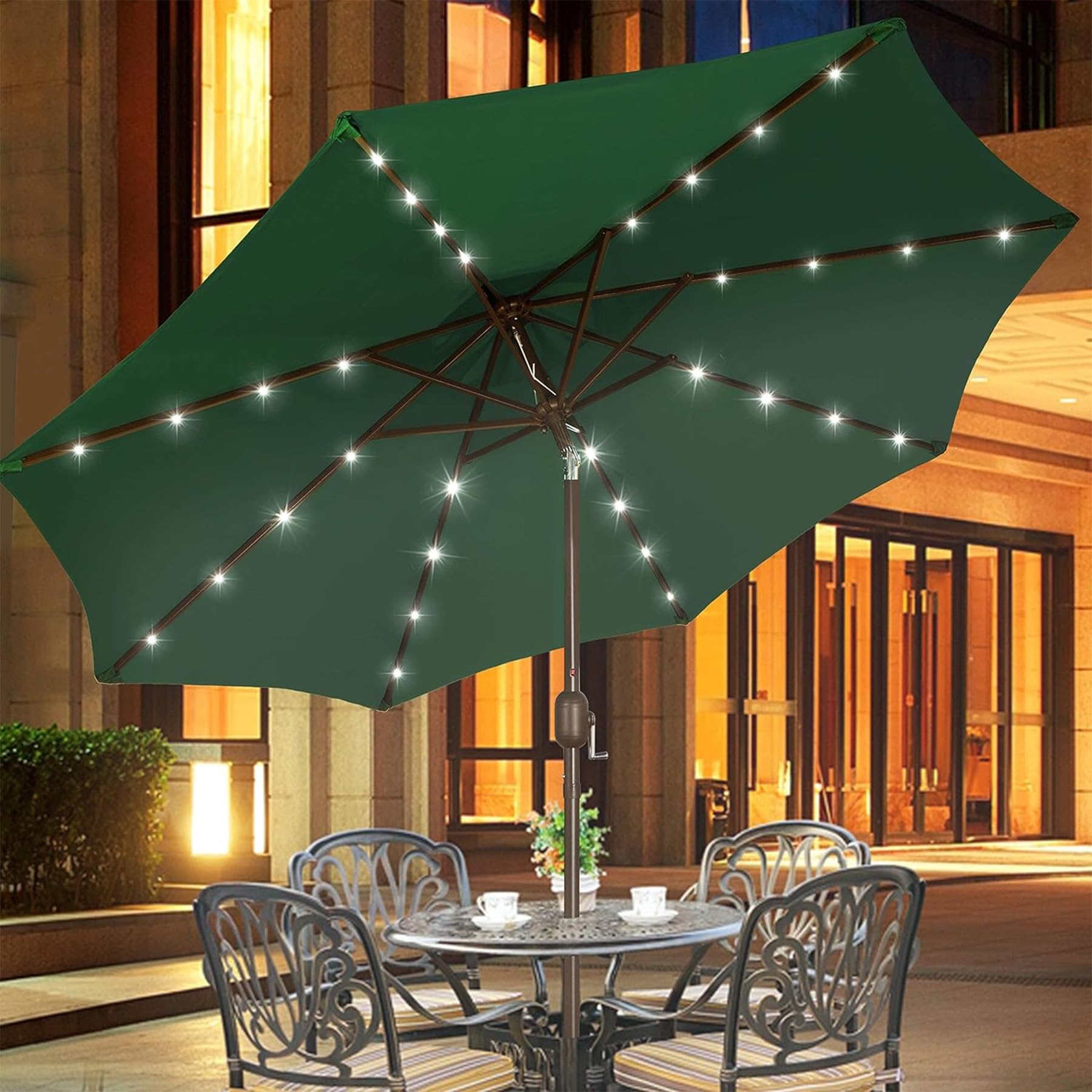 Blissun 9ft patio umbrella adds festive mood to parties, picnics, and poolside gatherings.