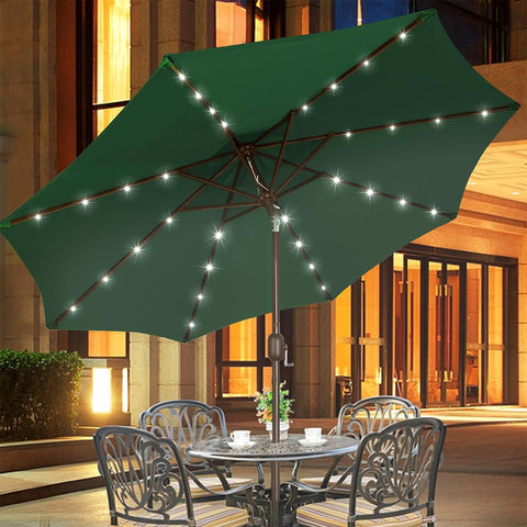 Blissun 9ft patio umbrella adds festive mood to parties, picnics, and poolside gatherings.
