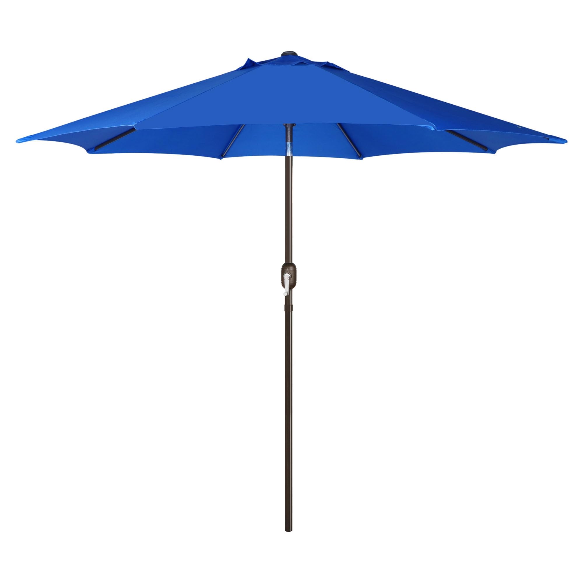 Blissun 9ft patio umbrella open crank for quick shade setup.