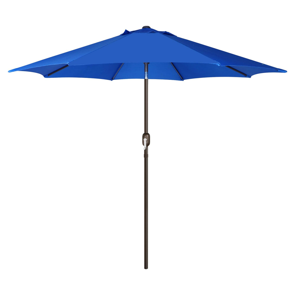 Blissun 9ft patio umbrella open crank for quick shade setup.