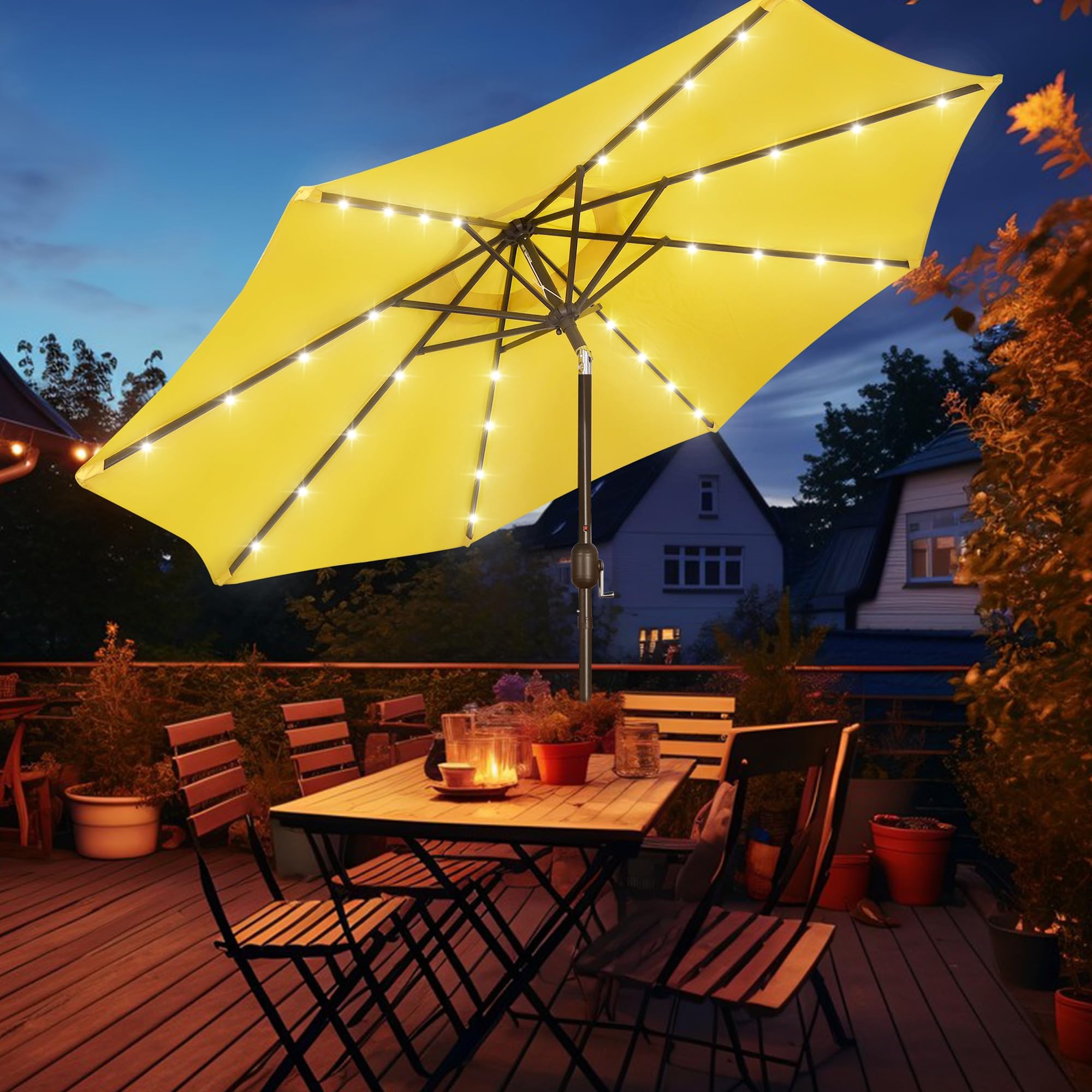 Blissun freestanding use requires a base of at least 26.5 lb for stability