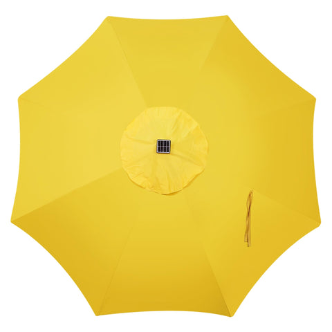 Blissun solar umbrella tilt function adjusting sun angle for comfort