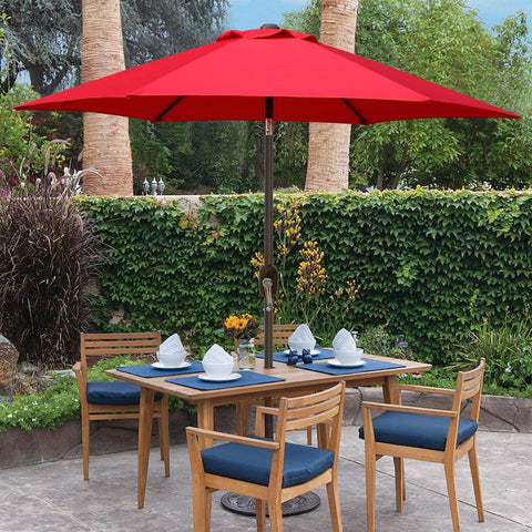 Blissun air-vented canopy promotes airflow to reduce wind flipping.