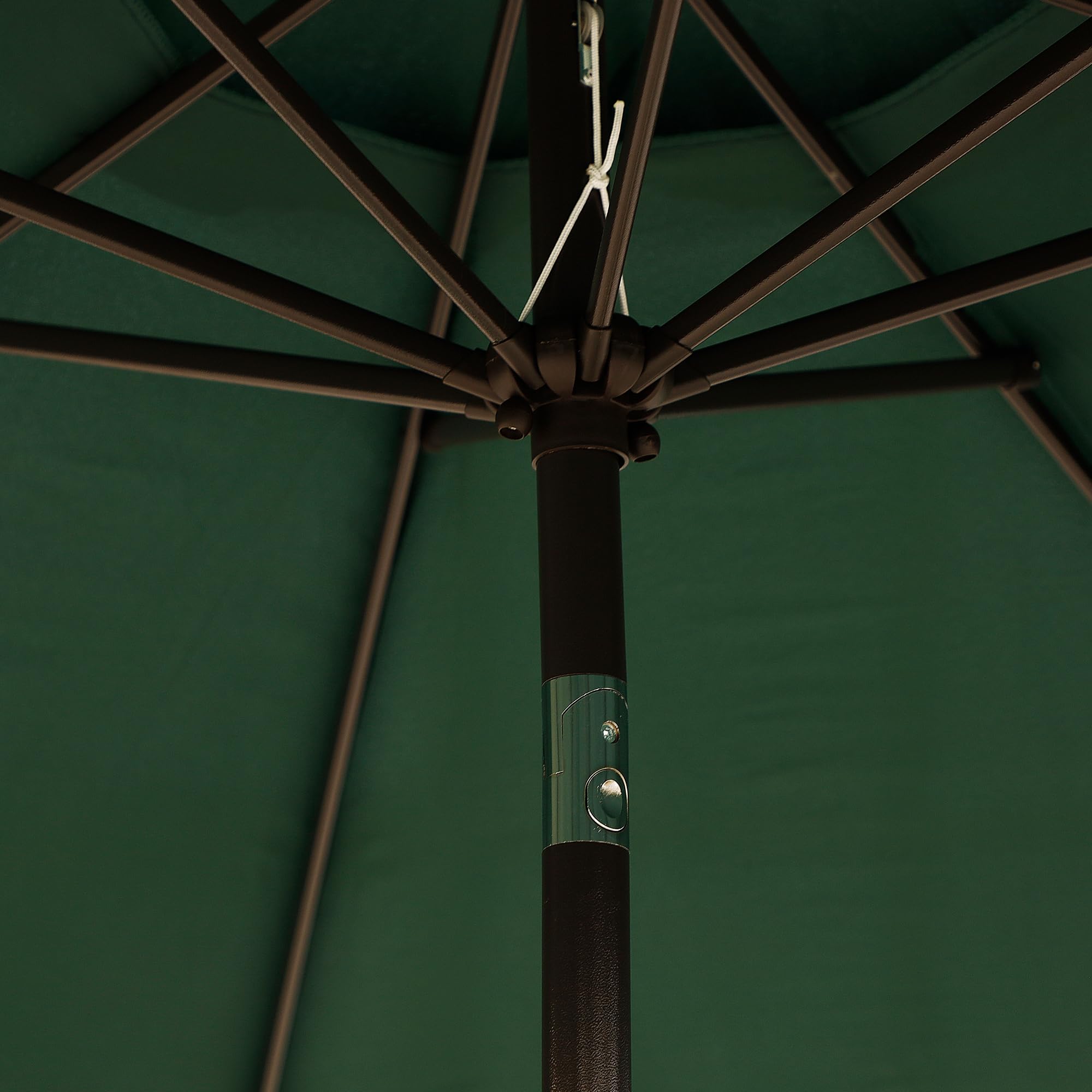 Blissun aluminum and iron pole keeps the umbrella strong yet lightweight.