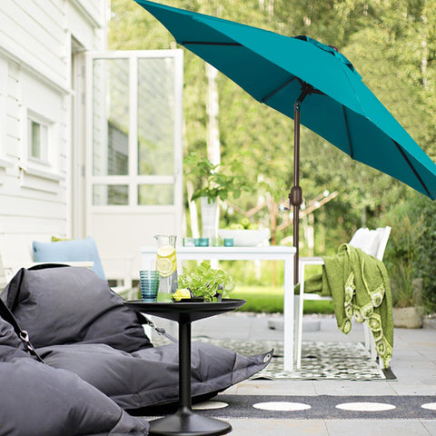 Blissun cerulean canopy designed for simple cleaning and storage.