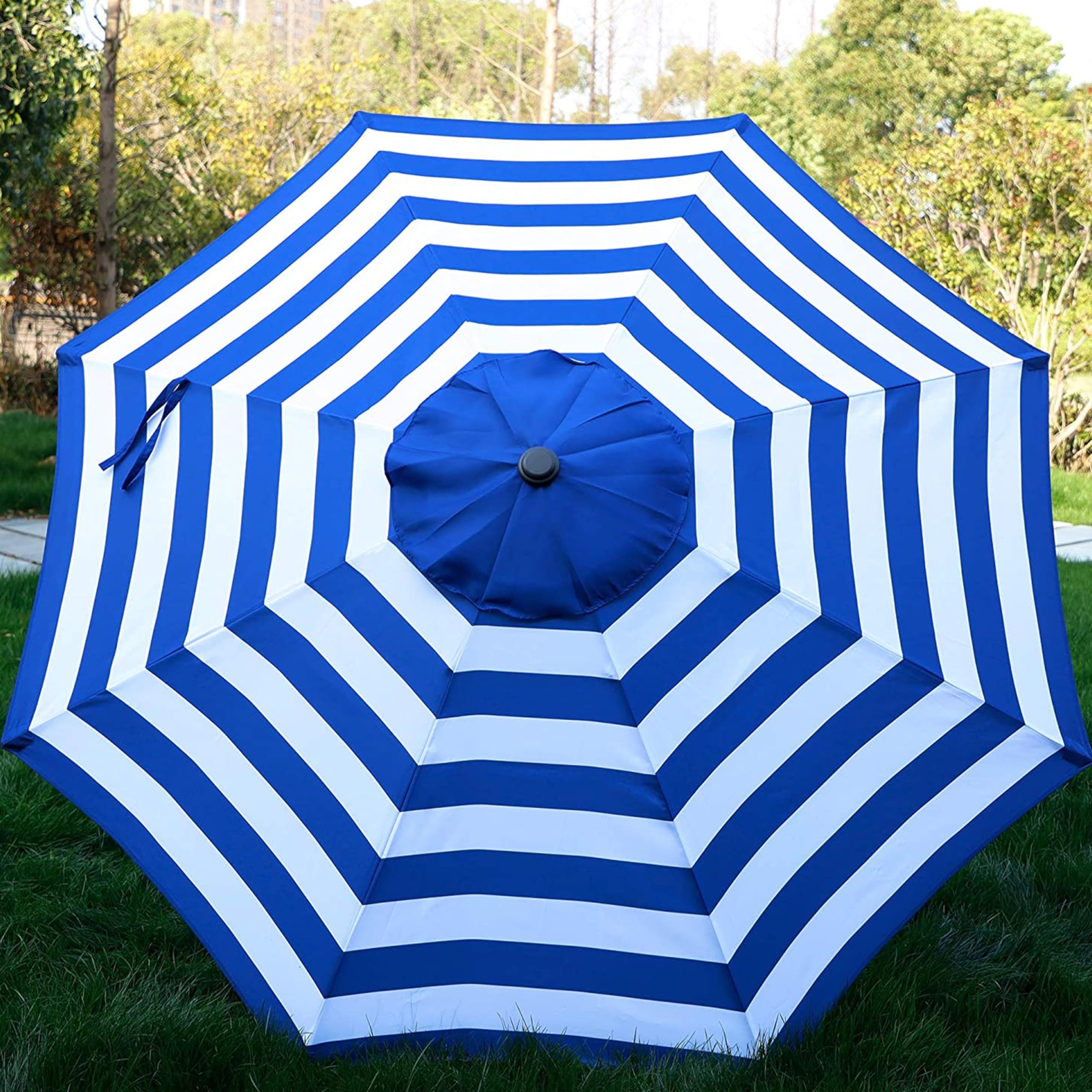 Blissun crank tilt mechanism lets you adjust shade quickly as sun moves.