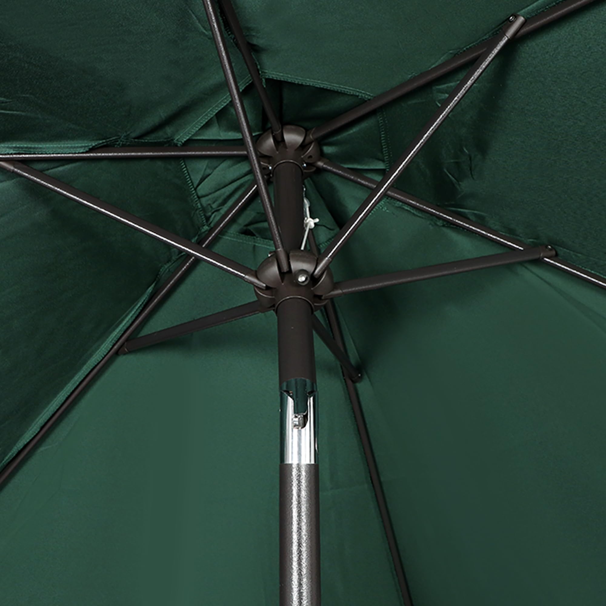 Blissun dark-green polyester canopy with UV protection for sunny days.
