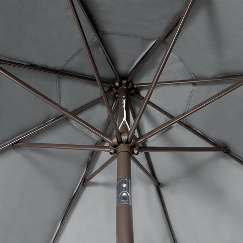 Blissun dark grey fabric umbrella providing UV protection outdoors