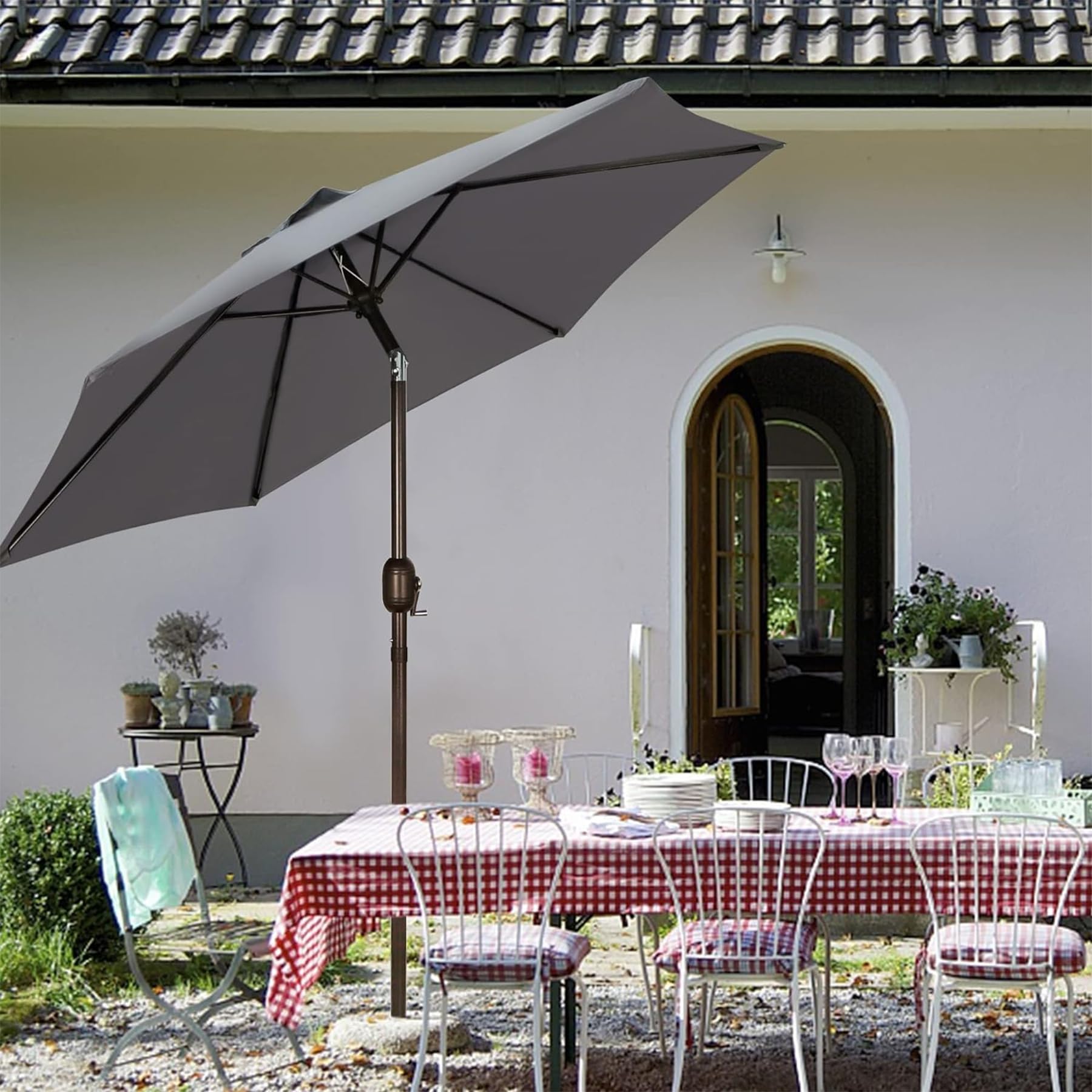 Blissun dark grey shade suits homes and small businesses.
