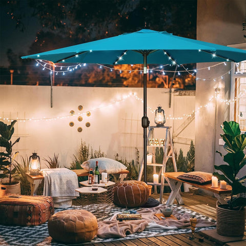 Blissun free-standing setup needs a sturdy base for stable outdoor shading.
