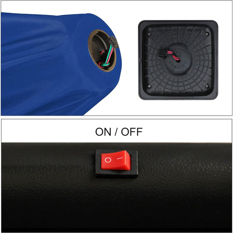 Blissun navy blue breathable fabric for sun protection and light rain.