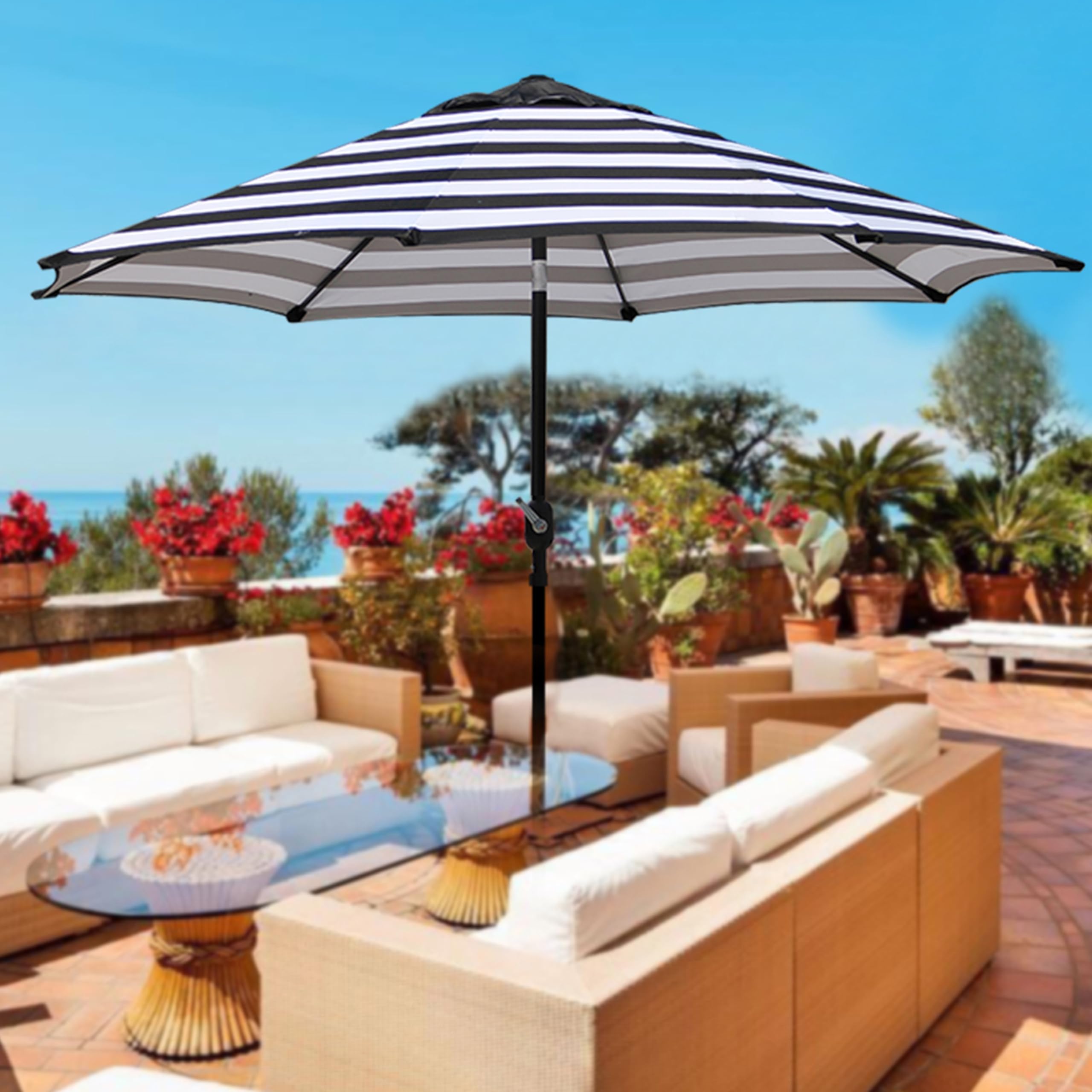 Blissun outdoor patio setup illustrating versatile space use