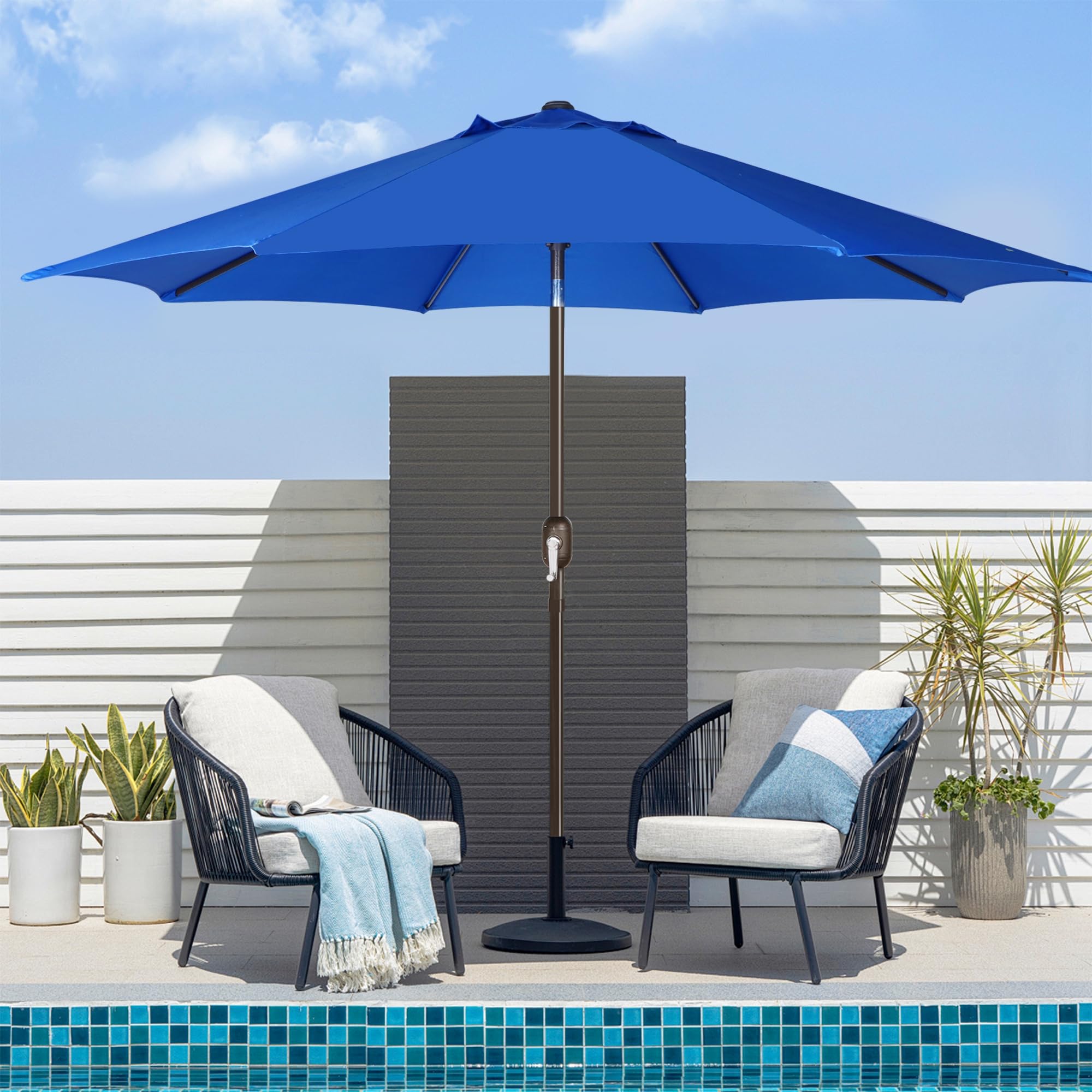 Blissun ideal for backyard, poolside, cafes, and patio spaces.