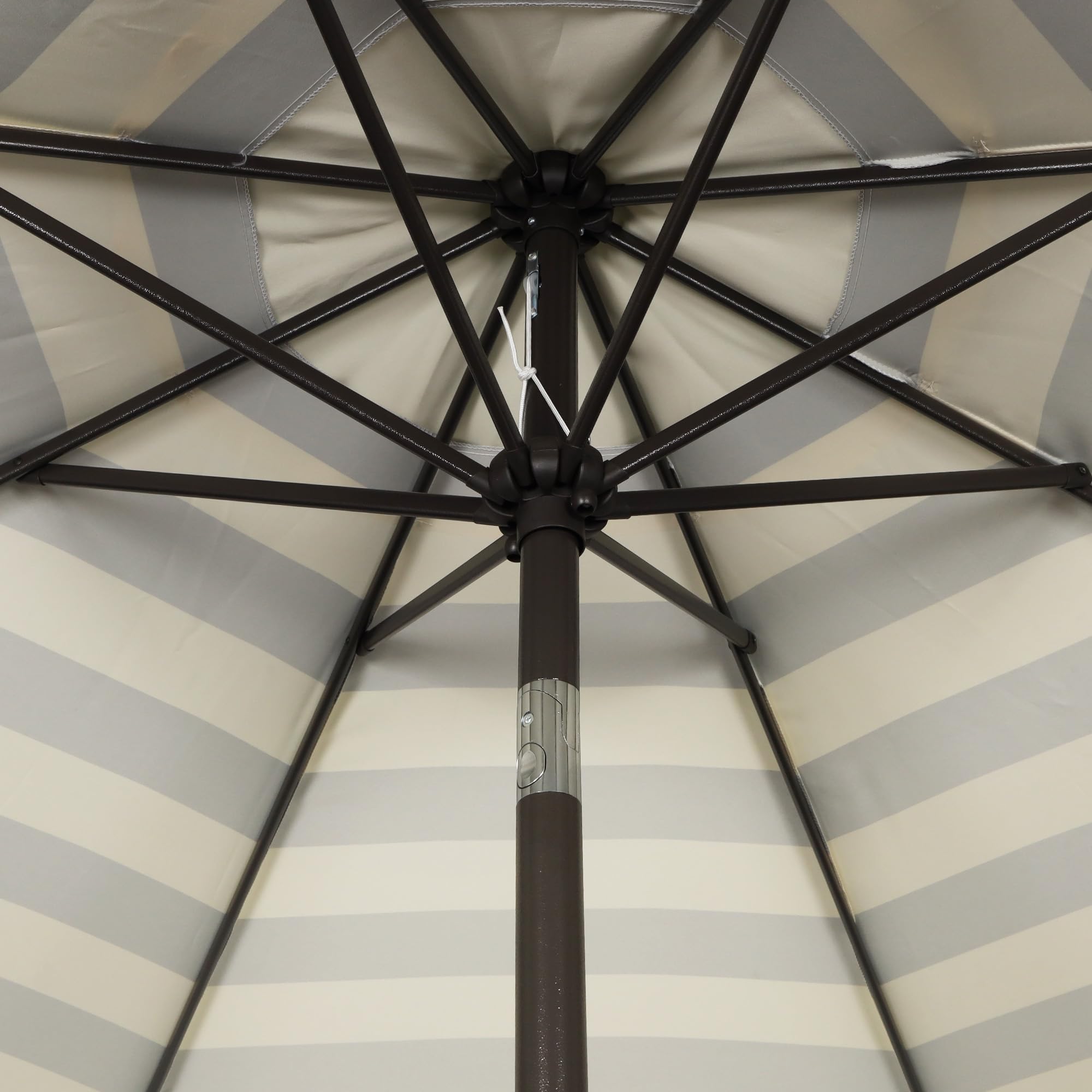 Blissun push‑button tilt illustrating adjustable shade angles