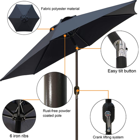 Blissun push-button tilt enables easy shading adjustment.