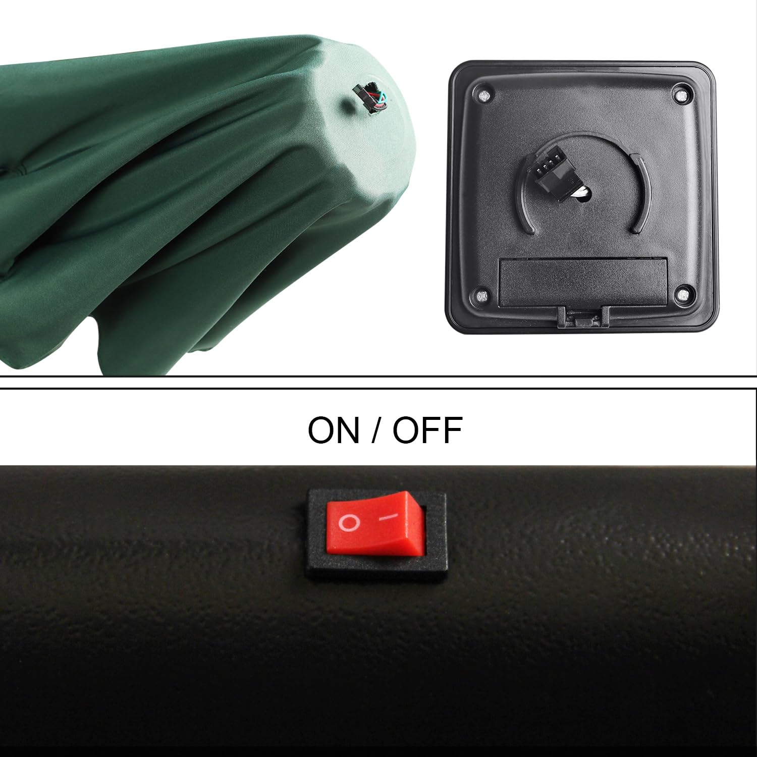 Blissun Seaglass tilt-crank lever makes shade adjustments quick and simple.