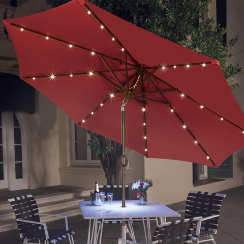 Blissun solar panel charges lights for nighttime ambience
