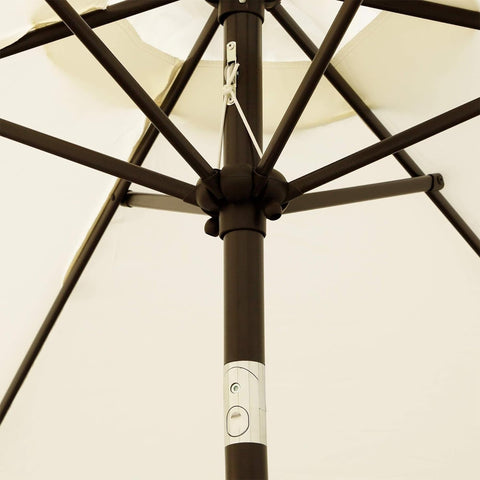 Blissun sturdy frame with six iron ribs supports daily outdoor use.